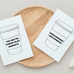 Load image into Gallery viewer, Coffee lover (work place) 5 Pack (Print Mix) (Blank cards + Envelopes)
