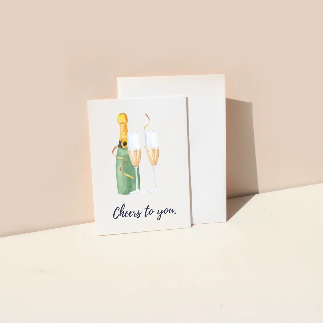 Cheers to You (Print Mix) (Blank cards + Envelopes)