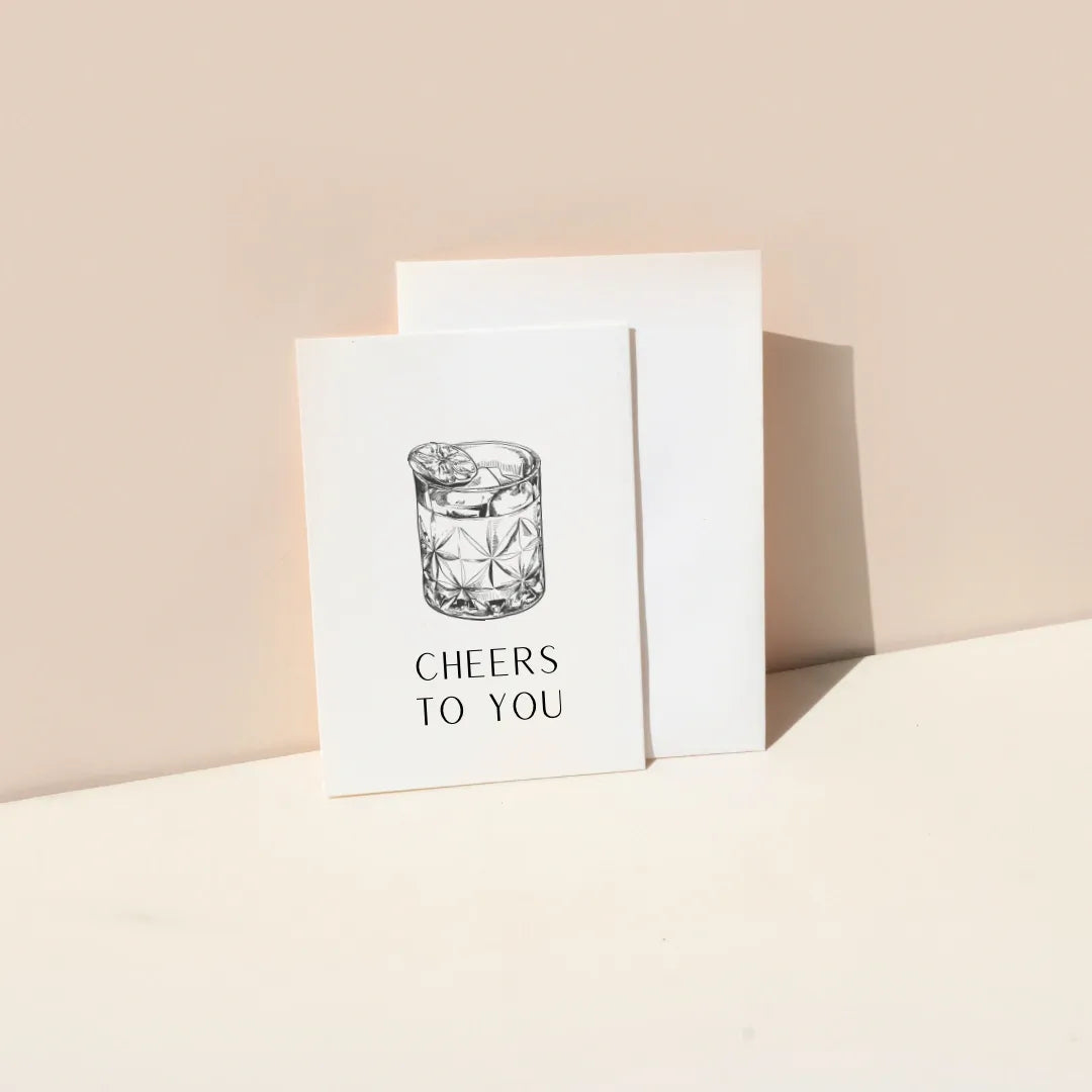 Cheers to You (Print Mix) (Blank cards + Envelopes)